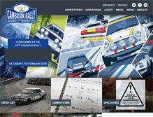 Tablet Screenshot of cambrianrally.co.uk